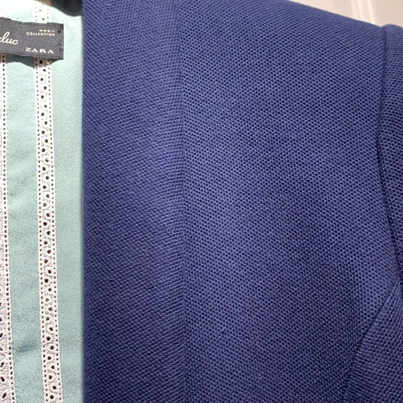 Women autumn blazer jacket Zara size M Blue in new condition - Picture 7 of 8